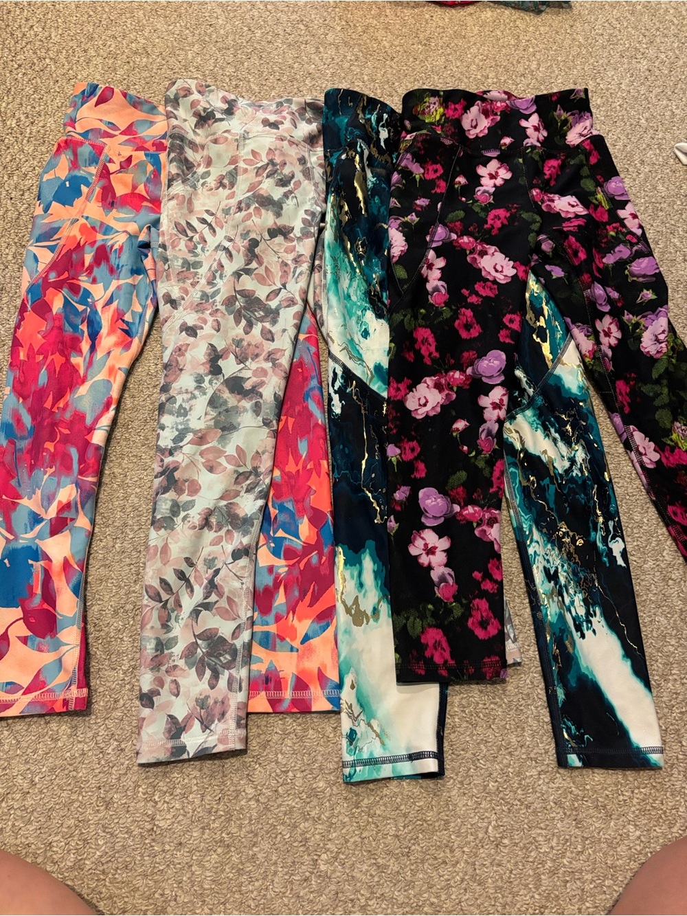 Old Navy Girls' Colorful Printed Leggings - Multi Color